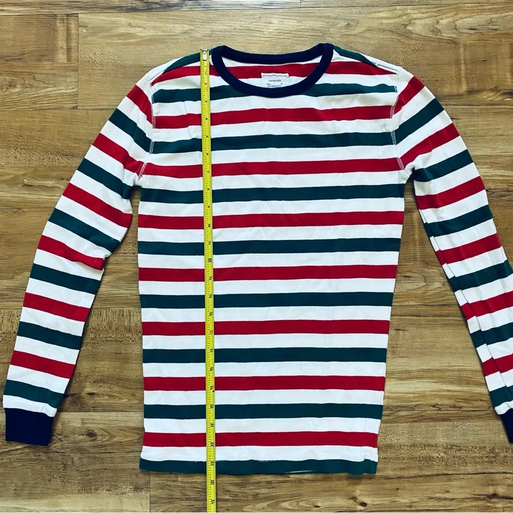 CREWCUTS Boy's 14 Striped Snug Fit Christmas Holiday Long Sleeve Cotton Pajamas